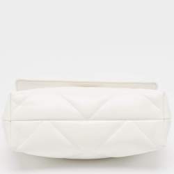 Pre Owned Tory Burch White Quilted Leather Kira Shoulder Bag