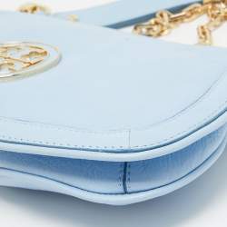 Tory Burch Blue Leather Amanda Crossbody Bag