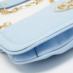 Tory Burch Blue Leather Amanda Crossbody Bag