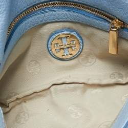 Tory Burch Blue Leather Amanda Crossbody Bag