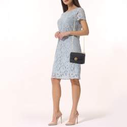 Pre Owned Tory Burch Black Leather Mini Chelsea Shoulder Bag