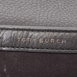 Pre Owned Tory Burch Black Leather Mini Chelsea Shoulder Bag