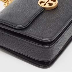 Pre Owned Tory Burch Black Leather Mini Chelsea Shoulder Bag