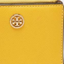 Tory Burch Mustard Leather Robinson Bifold Wallet