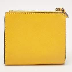 Tory Burch Mustard Leather Robinson Bifold Wallet