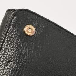 Tory Burch Black Leather Britten Flap Crossbody Bag