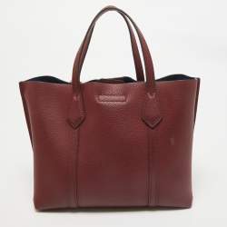 Tory Burch Red Leather Small Perry Tote