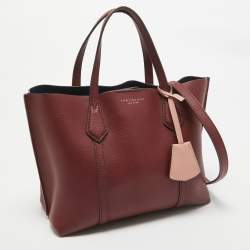 Tory Burch Red Leather Small Perry Tote