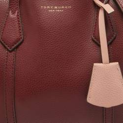 Tory Burch Red Leather Small Perry Tote