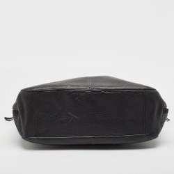 Pre Owned Tory Burch Black Leather Ivy Side Zip Tote