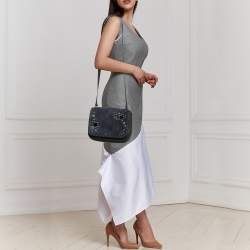 Tory Burch Black Leather Medium Fleming Shoulder Bag
