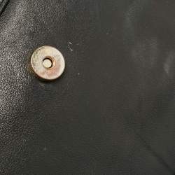 Tory Burch Black Leather Medium Fleming Shoulder Bag