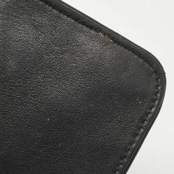 Tory Burch Black Leather Medium Fleming Shoulder Bag