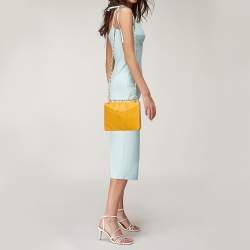 Tory Burch Mustard Leather Alexa Crossbody Bag