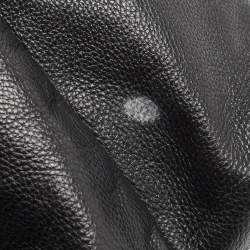 Pre Owned Tory Burch Black Leather Whipstitch Marion Tote