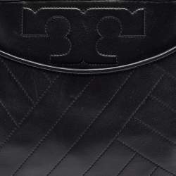 Pre Owned Tory Burch Black Leather Alexa Satchel