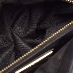 Pre Owned Tory Burch Black Leather Medium Fleming Shoulder Bag