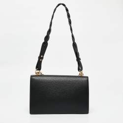 Pre Owned Tory Burch Black Leather and Suede Miller Shoulder Bag