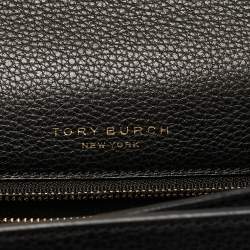 Pre Owned Tory Burch Black Leather and Suede Miller Shoulder Bag