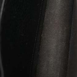 Pre Owned Tory Burch Black Leather and Suede Miller Shoulder Bag