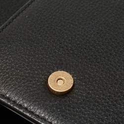 Pre Owned Tory Burch Black Leather and Suede Miller Shoulder Bag