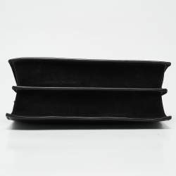 Pre Owned Tory Burch Black Leather and Suede Miller Shoulder Bag