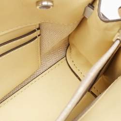 Tory Burch Multicolor Leather and Suede Petite Lee Radziwill Double Tote