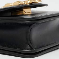 Pre Owned Tory Burch Black Leather Mini Eleanor Crossbody Bag