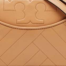 Pre Owned Tory Burch Tan Leather Alexa Shoulder Bag