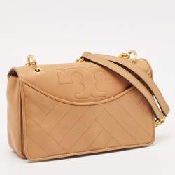 Pre Owned Tory Burch Tan Leather Alexa Shoulder Bag