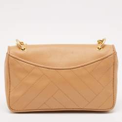 Pre Owned Tory Burch Tan Leather Alexa Shoulder Bag