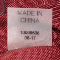 Pre Owned Tory Burch Burgundy Quilted Leather Fleming Shoulder Bag