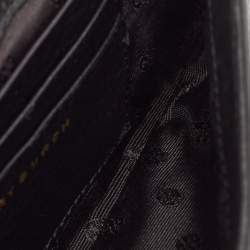 Tory Burch Black Leather Mini Britten Crossbody Bag