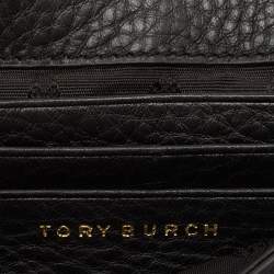 Tory Burch Black Leather Mini Britten Crossbody Bag