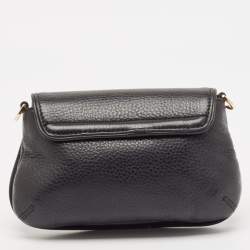 Tory Burch Black Leather Mini Britten Crossbody Bag