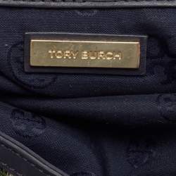 Pre Owned Tory Burch Multicolor Jacquard Fabric Finley Fold Over Tote