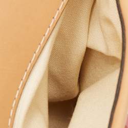 Tory Burch Multicolor Mix Leather and Canvas Balloon Stripe Half Moon Satchel