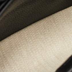 Pre Owned Tory Burch Black Leather Micro Britten Top Handle Bag