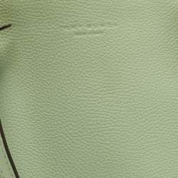 Pre Owned Tory Burch Green/Brown Leather Perry Shopper Tote