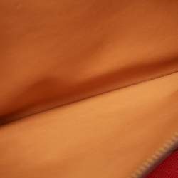 Pre Owned Tory Burch Green/Brown Leather Perry Shopper Tote