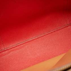 Pre Owned Tory Burch Green/Brown Leather Perry Shopper Tote