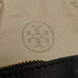 Pre Owned Tory Burch Black Leather Reva Flap Shoulder Bag