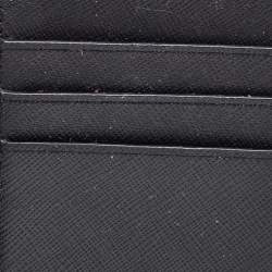 Tory Burch Black Leather Walker Zip Card Holder
