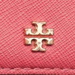 Tory Burch Pink Leather Emerson Card Holder