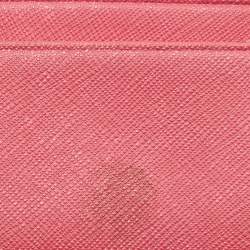 Tory Burch Pink Leather Emerson Card Holder