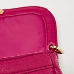 Tory Burch Pink Leather Mini Amanda Crossbody Bag