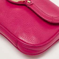 Tory Burch Pink Leather Mini Amanda Crossbody Bag