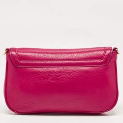 Tory Burch Pink Leather Mini Amanda Crossbody Bag