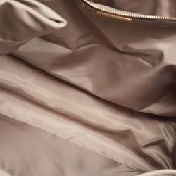 Pre Owned Tory Burch Beige Nylon and Leather Large Ella Tote