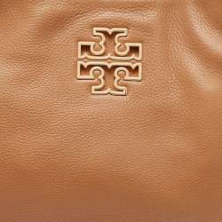 Pre Owned Tory Burch Brown Leather Britten Slouchy Tote